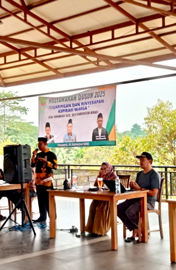 Ketua Badan Permusyawaratan Desa (BPD) Tamansari, Bapak Mela Mustofa, menegaskan komitmen pihaknya dalam membuka ruang partisipasi warga melalui Musyawarah Dusun (Musdus)